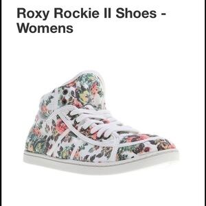 Roxy High Rockie II Sneakers Floral Rose Pink 10
